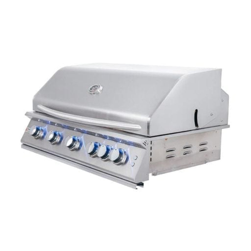 RCS 40" Premier Grill W/ Rear Burner & Blue LEDs