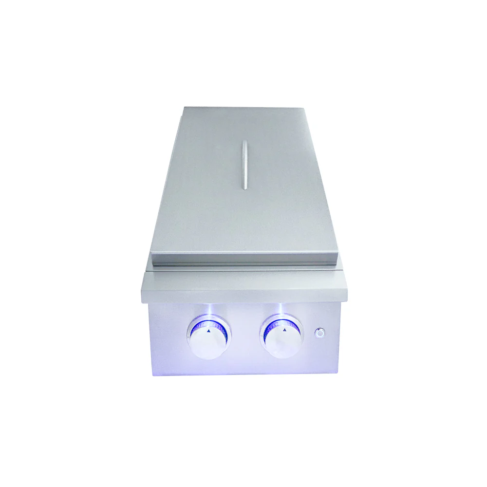 RCS Premier Double Side Burner w/ LED Lights