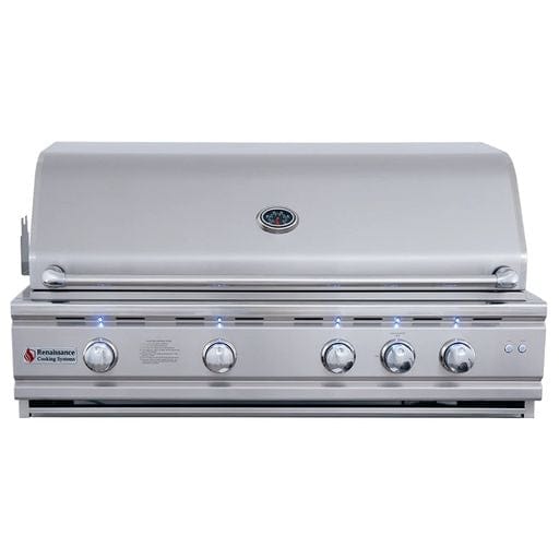 RCS 42" Cutlass Pro Grill W/ Rear Burner, Briquette Trays & Blue LEDs