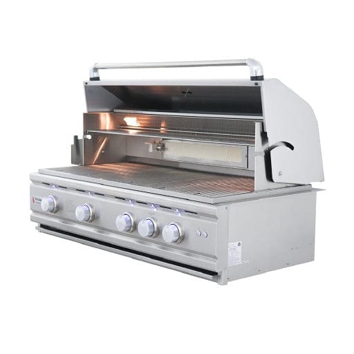RCS 42" Cutlass Pro Grill W/ Rear Burner, Briquette Trays & Blue LEDs