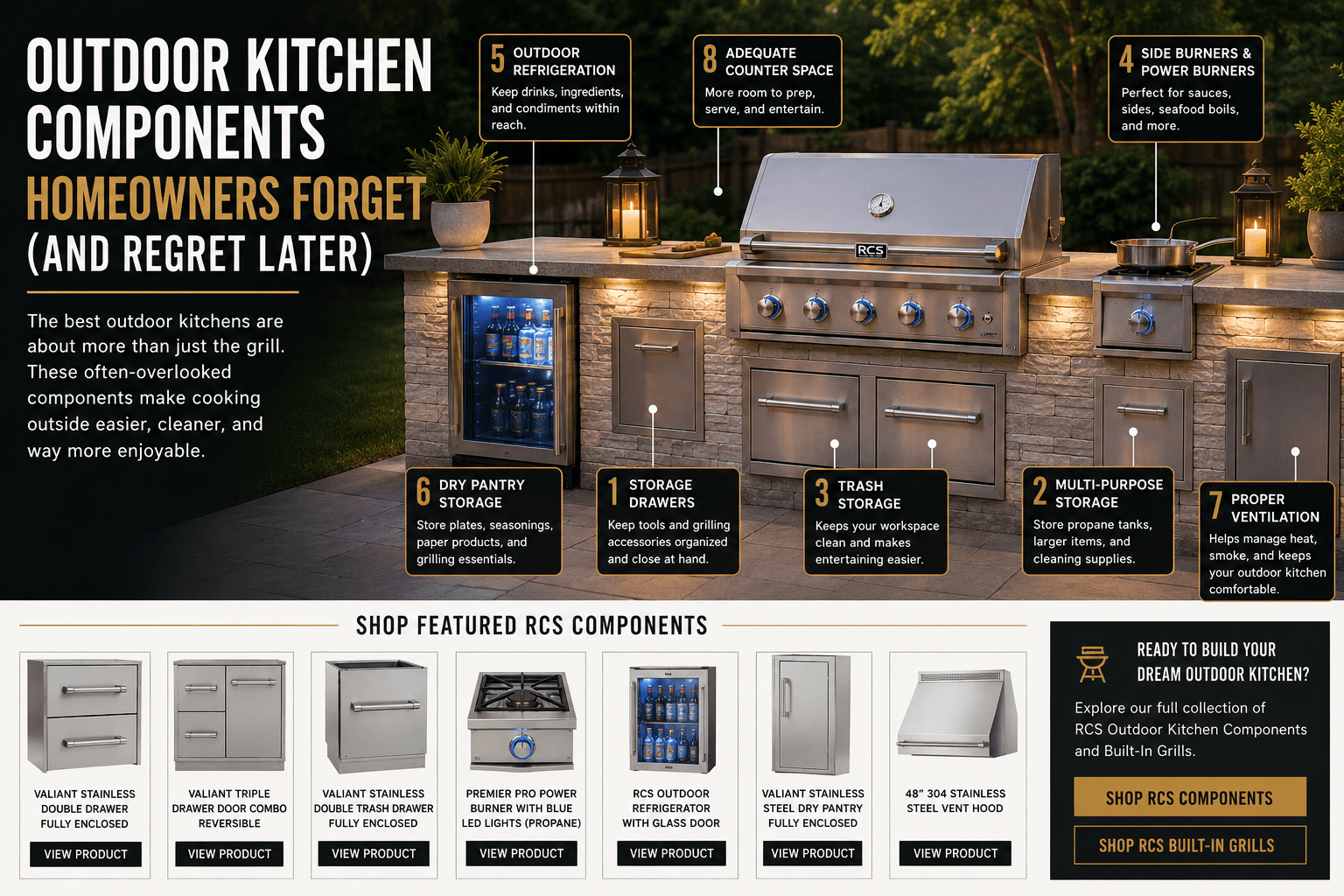 Outdoor Kitchen Components Homeowners Forget (And Regret Later)