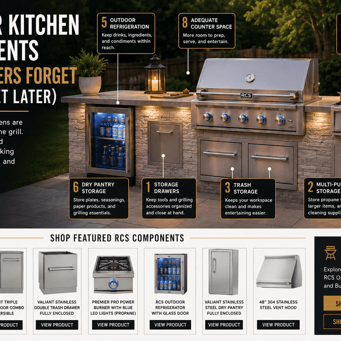 Outdoor Kitchen Components Homeowners Forget (And Regret Later)