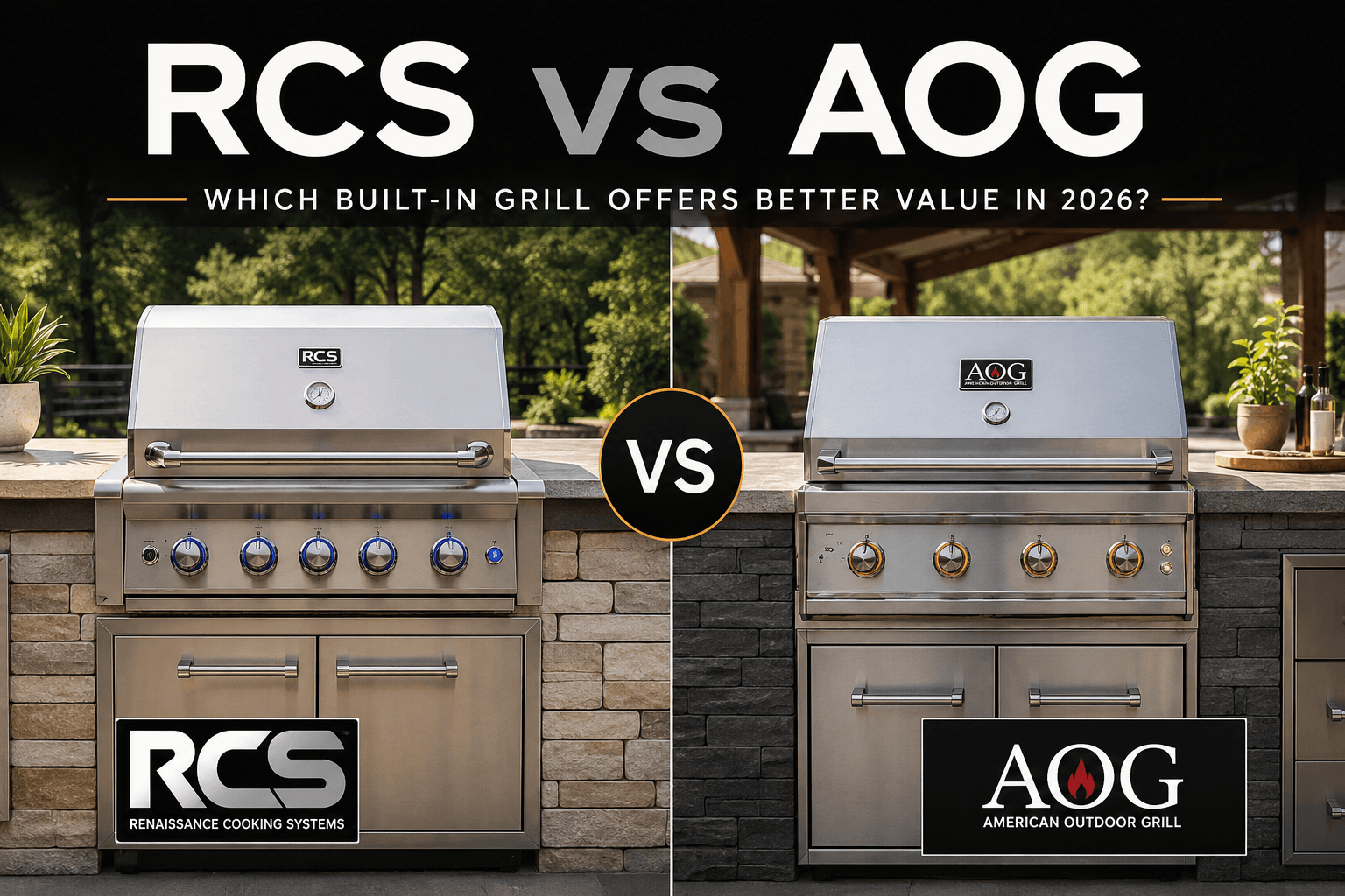 RCS vs AOG: Which Built-In Grill Offers Better Value in 2026?