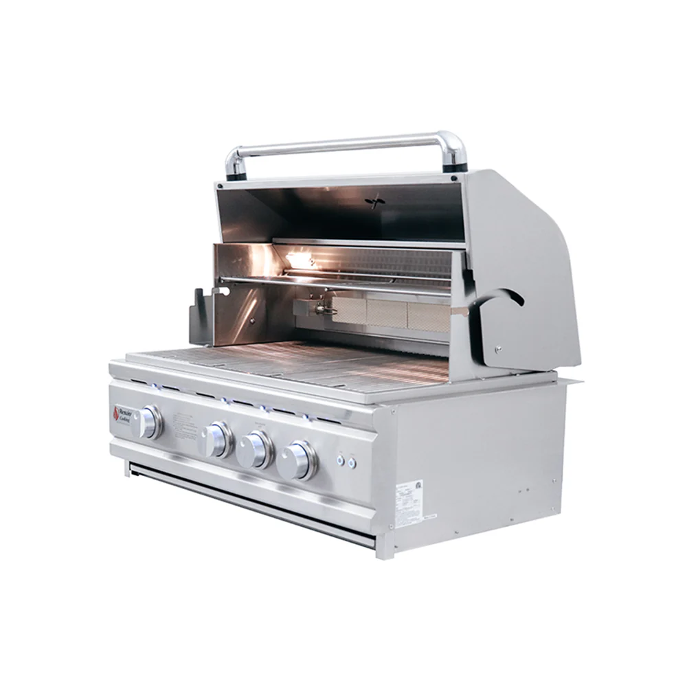RCS 30" Cutlass Pro Grill W/ Rear Burner, Briquette Trays & Blue LEDs
