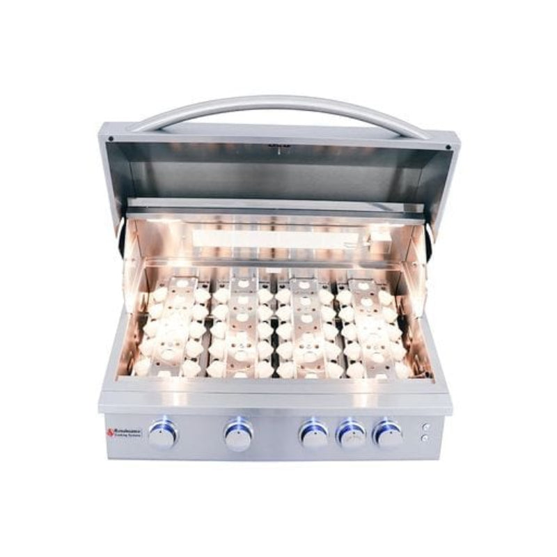 32" Premier Built-In Grill w/ LED Lights - RJC32AL 6