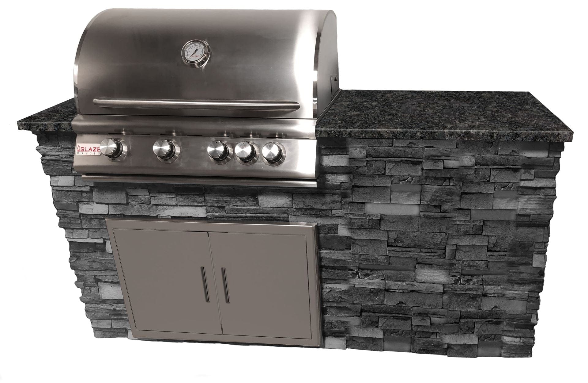 Grey Stacked Stone / Steel Grey Granite