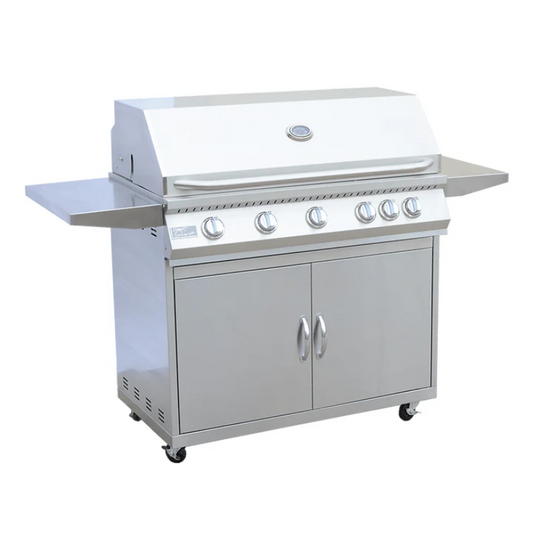 Kokomo-Grills-5-Burner-Freestanding-left-side-angle