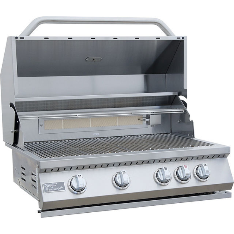 Kokomo-Grills4-burner-built-in-grill-lid-open