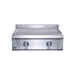 Stainless steel grill on a white background
