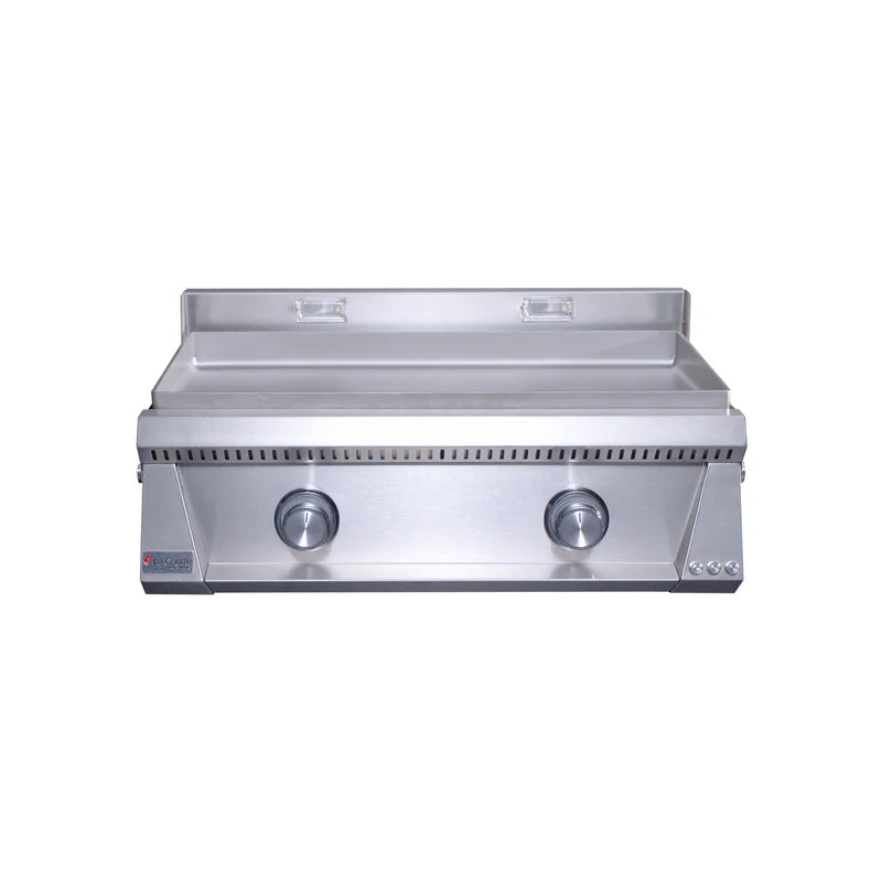 Stainless steel grill on a white background