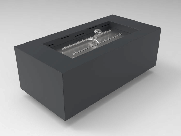 HPC Fire Inspired Tejas Metal Fire Pit Enclosure