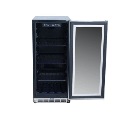 RCS 15" Stainless Fridge with Glass Window